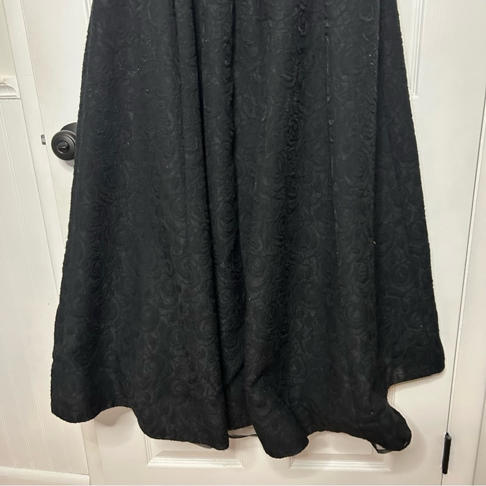 BHLDN Jacquard Strapless Basque-Waist Corset Fit & Flare Gown - Picture 13 of 16